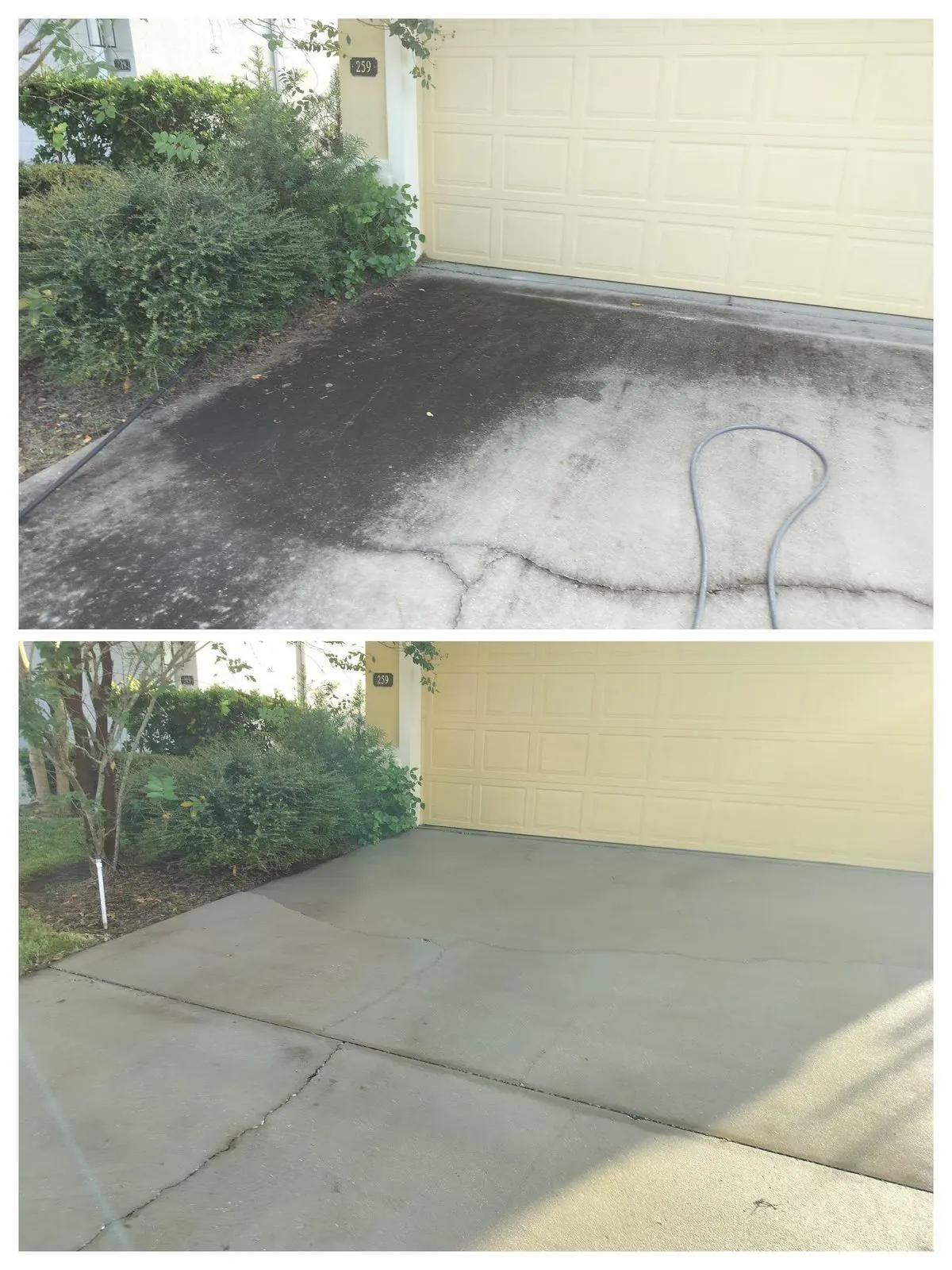 House wash and paver before and after on the First Coast — Atlantic Beach